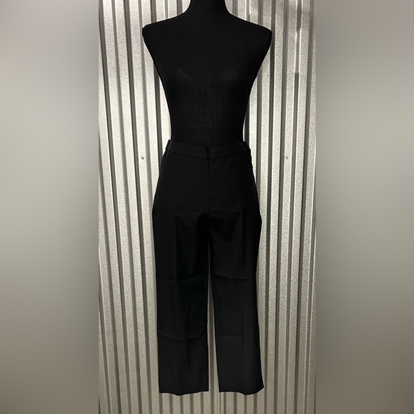 Women’s NWT Blumarine Designer Black Silk Cotton Cropped Pants Size IT 42 US 6 - Picture 1 of 3